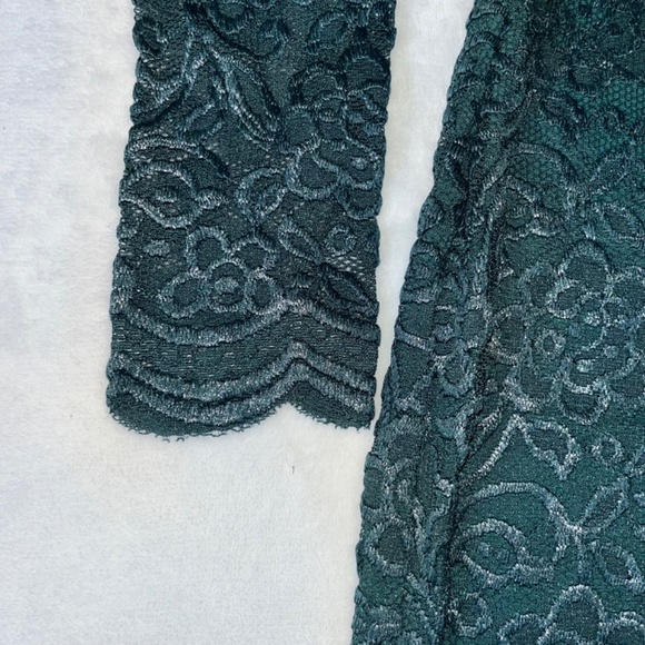 🇺🇦Lace  Cocktail dress Dark Green Exclusive - Picture 9 of 10